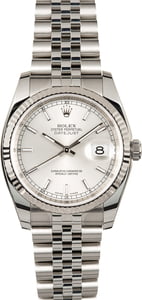 Used Rolex 116234 Datejust Silver Dial