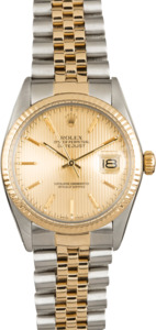 Used Rolex Datejust 16013 Champagne Tapestry