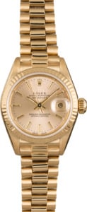 Pre Owned Rolex Ladies Datejust 69178 Champagne President