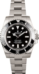 Used Rolex Submariner 114060 Stainless Steel Oyster Band