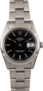 Pre Owned Rolex Date 15000 Black Dial