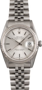 Pre Owned Rolex Datejust 16234 Silver Dial
