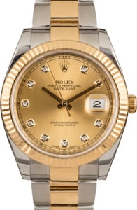 Pre-Owned Rolex Datejust 126333 Champagne Diamond Dial