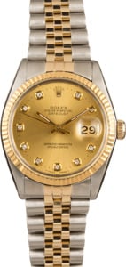 Pre Owned Rolex Datejust 16014 Stainless Steel Jubilee