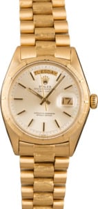 Pre-Owned Rolex President 1807 Barked Finish 36MM