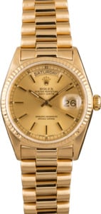 Pre-Owned 36MM Rolex President 18038 Champagne