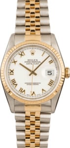 Pre-Owned Rolex Datejust 16233 Roman Dial 36MM