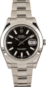 Men's Rolex Datejust 116300 Black Dial