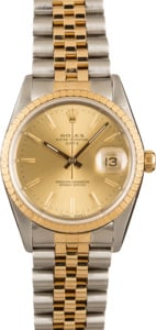Rolex Date 15223 Two Tone Champagne Dial