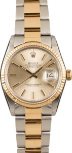 Pre-Owned Rolex Datejust 16013 Silver Index Watch