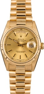 Pre-Owned Rolex President 18238 Champagne Dial Model