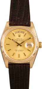 Pre-Owned Rolex Day-Date 18038 Spanish Day Wheel