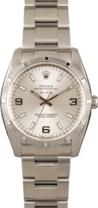 Pre-owned Rolex Men's Air King Precision Stainless Steel Watch