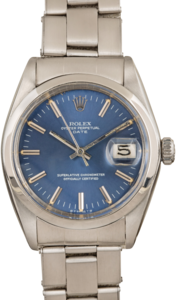 Rolex Oyster Perpetual Date 1500 Blue Dial