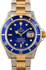 Pre Owned Two Tone Rolex Submariner 16613