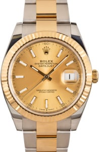 Rolex Datejust 126333 Champagne Two Tone Oyster