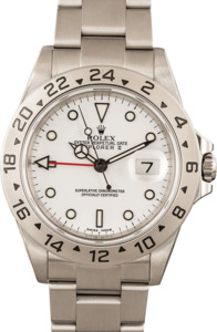 Rolex Explorer II 16570 White 100% Authentic