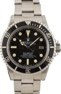 Rolex Sea-Dweller Vintage 40MM Black Dial Stainless Steel Oyster, Circa 1979