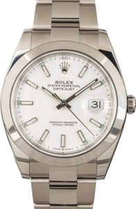 PreOwned Rolex Datejust 126300 White Dial
