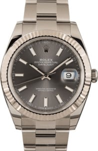 Rolex Datejust 41 Ref 126334 Dark Rhodium Dial