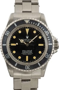 Vintage Rolex Submariner 5512 Stainless Steel