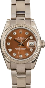 Rolex Datejust 179179 Bronze Diamond Dial