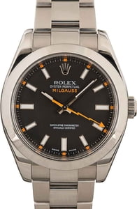 Milgauss Rolex 116400 Black Dial
