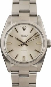 Pre-Owned Rolex Oyster Precision 6426 Silver Dial