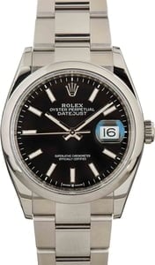 Pre-Owned Rolex Datejust 126200 Black