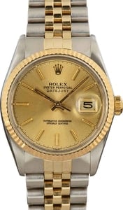 Pre-Owned Rolex Datejust 16013 Champagne Dial