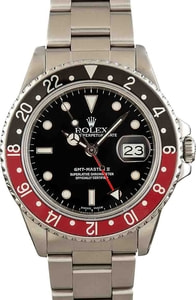 Rolex GMT-Master Fat Lady Coke Bezel, Black Dial 40MM Stainless Steel Oyster (1986)