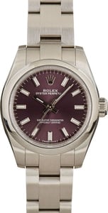 Rolex Lady Oyster Perpetual 176200 Red Grape Dial