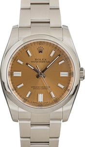 Rolex Oyster Perpetual 36MM Stainless Steel, Oyster Band White Grape Dial, Rolex Box