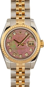 Rolex Datejust 26MM Steel & 18k Gold, Jubilee Band Mother of Pearl Dial, B&P (2013)