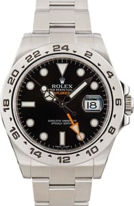 Pre-Owned Rolex Explorer II 216570 Black Dial