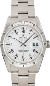 Used Rolex Date 15210 White Dial