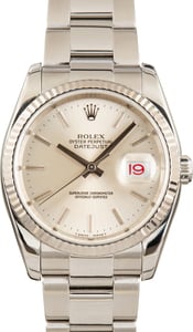 Pre-Owned Rolex Datejust 36 Silver Dial ref 116234