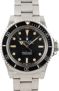 Vintage Rolex Submariner Black Bezel 5513