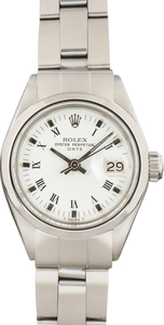 Used Rolex Ladies Date ref 6916 White Dial