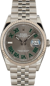 Pre-Owned Wimbledon Dial Rolex Datejust 36 Ref 126234 Steel Jubilee