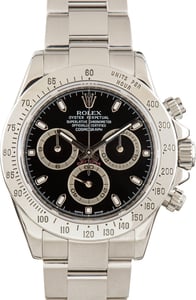 Pre-Owned Rolex Daytona Ref 116520 Luminous Black Dial