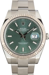 Used Rolex Datejust 41 Ref 126334 Mint Green Dial