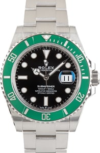 Pre-Owned Rolex Submariner Green Bezel Ref 126610LV Starbucks