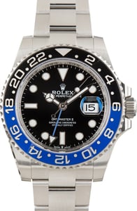 Used Rolex GMT-Master II Batman Ref 126710BLNR Ceramic Dial