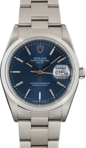 Used Rolex Date Ref 15200 Blue Dial