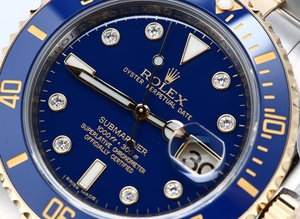 Rolex Submariner Blue 116613 Diamond Dial