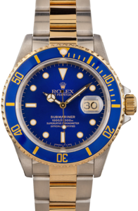 Rolex Submariner 16613 Blue Dial Men's Watch