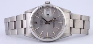 Rolex Date Stainless Steel W/ Silver Dial 15000