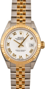 Ladies Rolex Datejust 279173 White Roman Dial