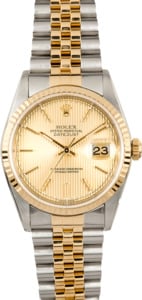Rolex Datejust 16233 Champagne Tapestry